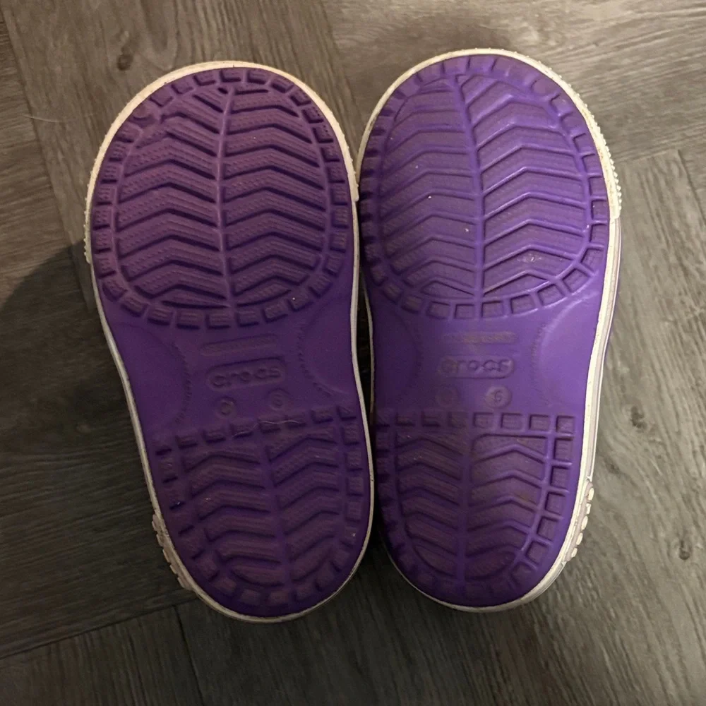 CROCS Kids Purple Sandals - Picture 3 of 5